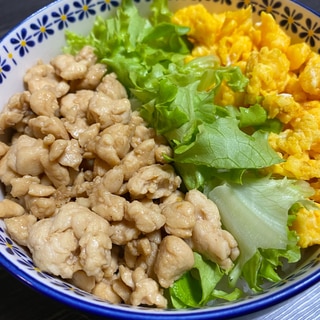 めちゃ簡単！ご飯が進む！ささみで鶏そぼろ丼！